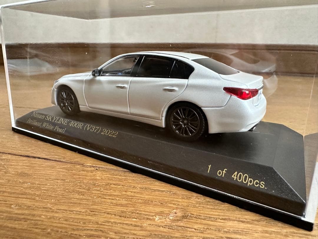希少絶版 CARNEL 1/43 SKYLINE 400R(V37) 2022白