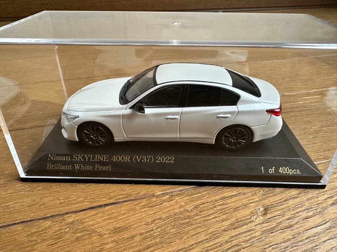 希少絶版 CARNEL 1/43 SKYLINE 400R(V37) 2022白