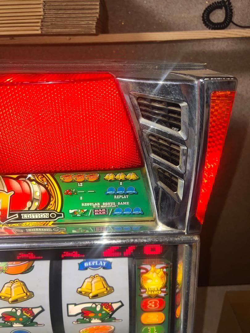 動作良好 パチスロ実機 山佐 キングパルサーエース 機 レトロスロット