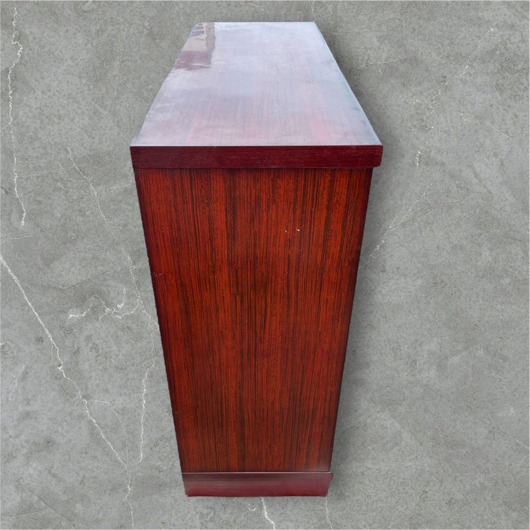 【アンティーク】木製 ガラス戸 キャビネット サイドボード リビングボード