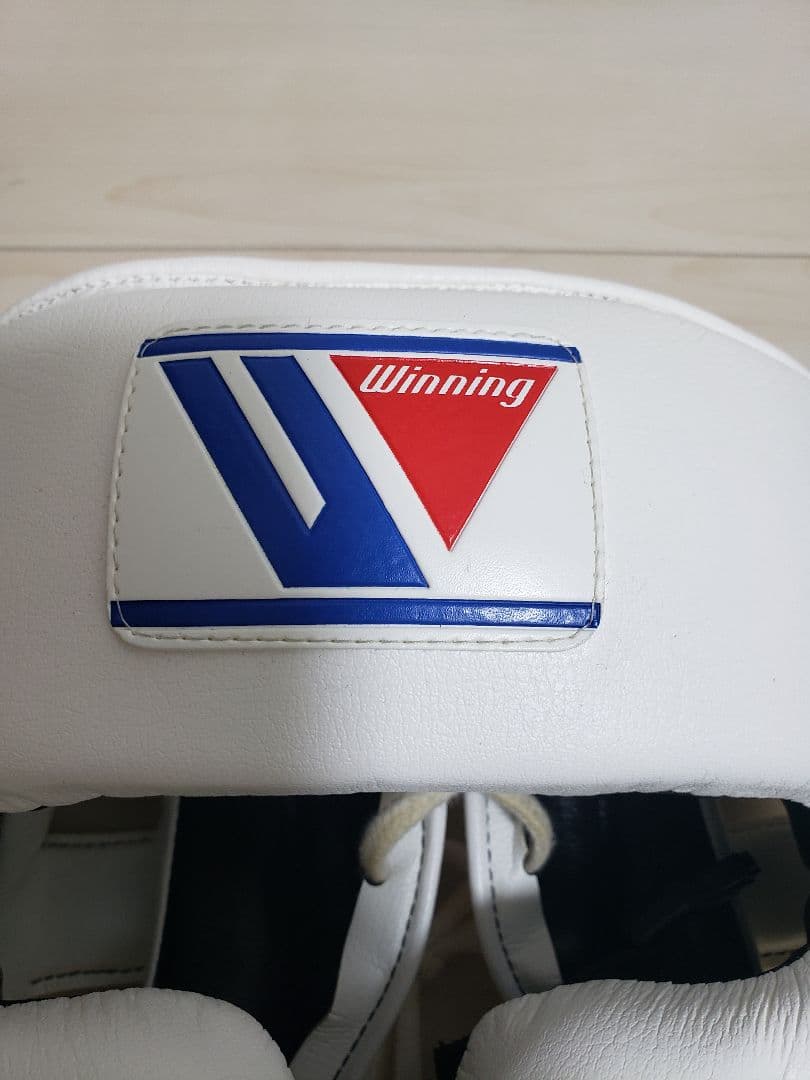 Winning ヘッドギア ホワイト レースアップ式