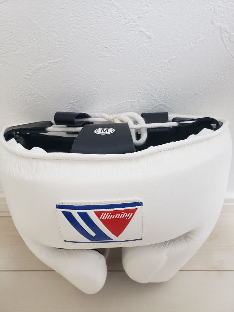 Winning ヘッドギア ホワイト レースアップ式