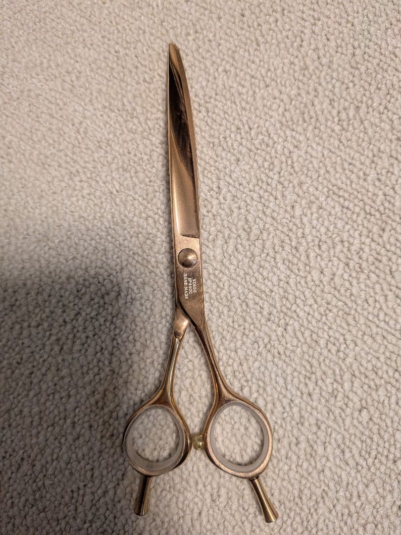 犬用トリミングハサミ ゴールド 6インチ