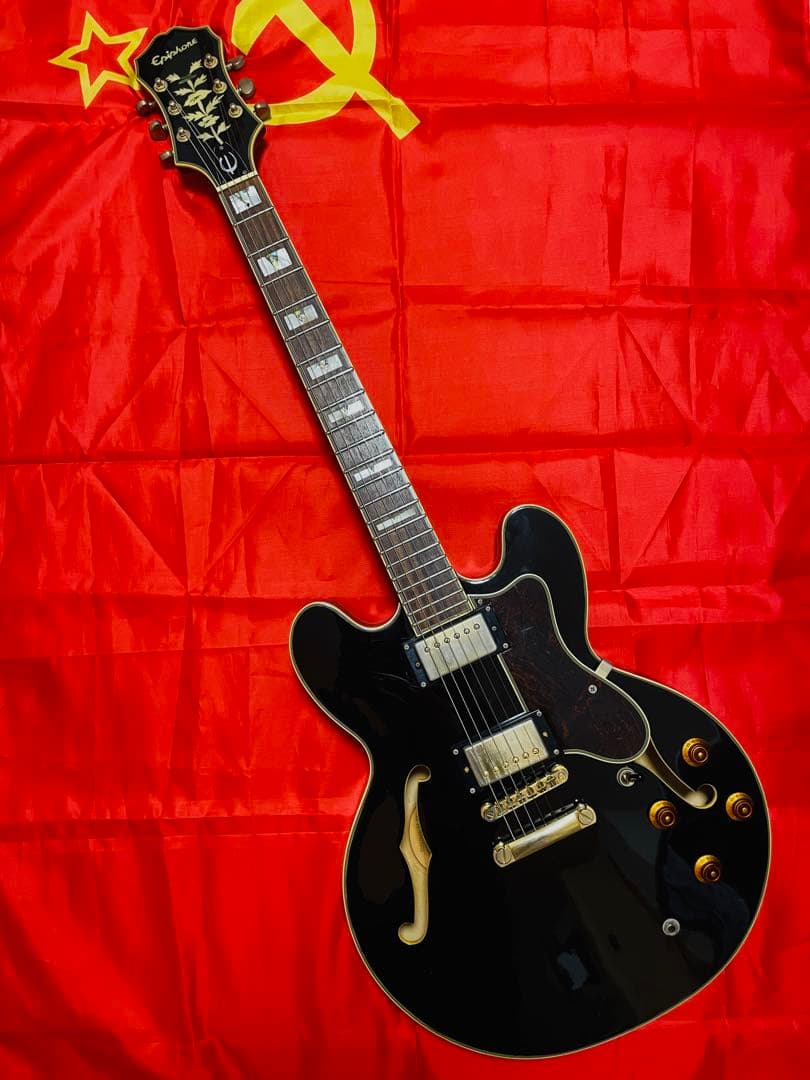 Epiphone Sheraton IIブラック セミホロウギター