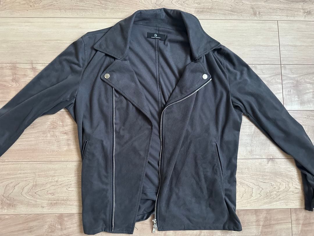 EURO KENNY スモーク シングルライダースジャケット