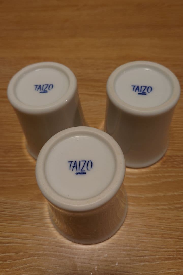 黒田泰蔵 TAIZO 白磁 湯呑 3点セット