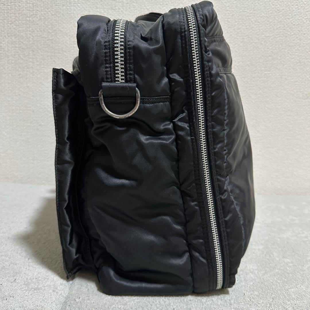 美品✨ 2way　2層　A4◎　大容量　タンカー　ポーター　ショルダーバッグ　黒