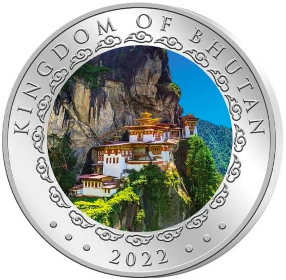 2022年 ブータン王国十二支虎 1オンス 銀貨 純銀