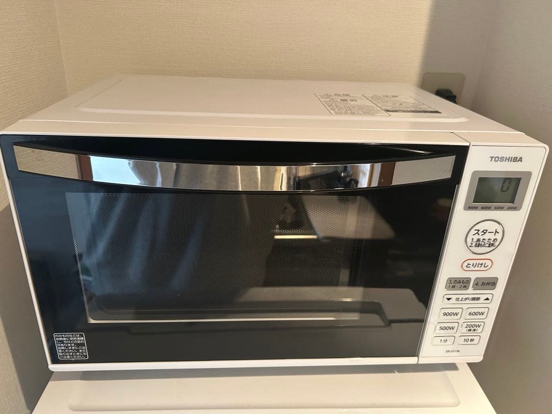 東芝　ER-SS17A-W　単機能レンジ　17L　扉縦開き　ホワイト