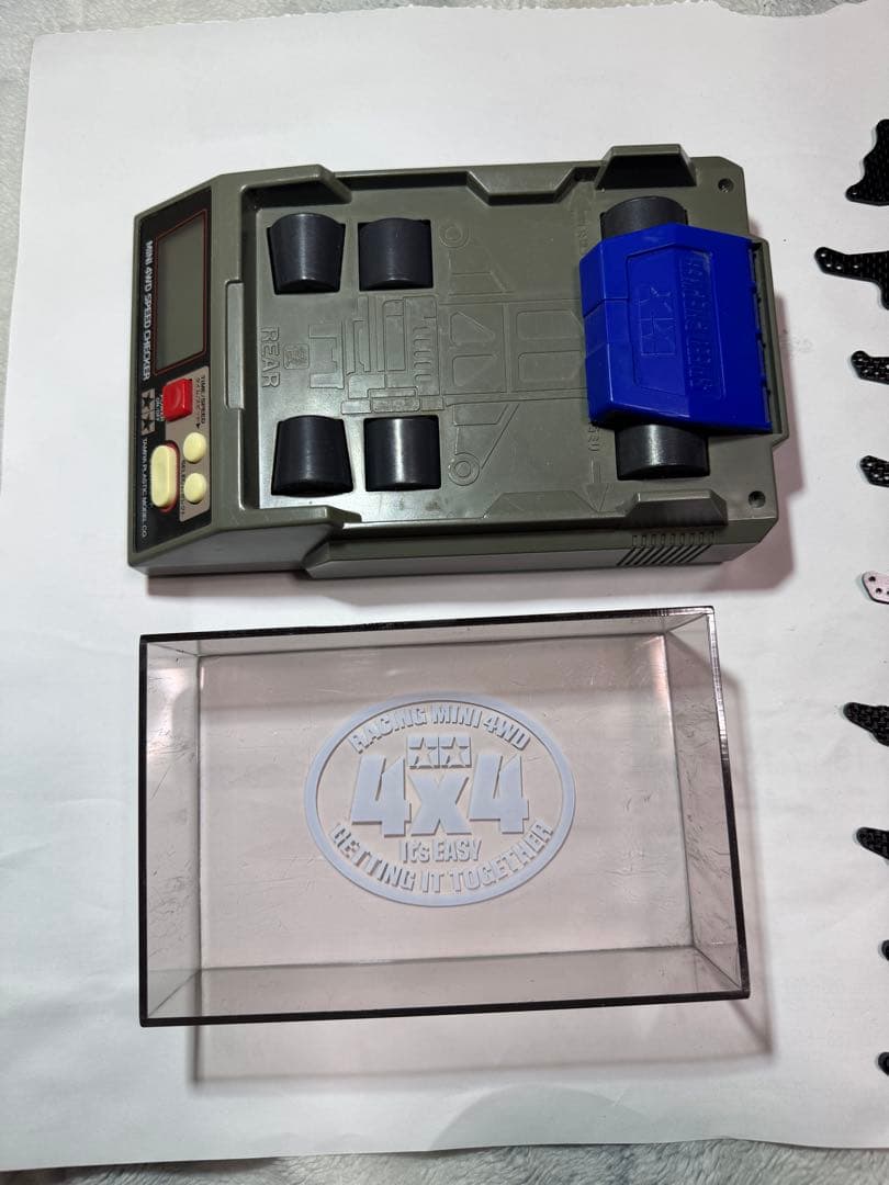 ミニ四駆引退セットツールボックス スピードチェッカー パーツ色々