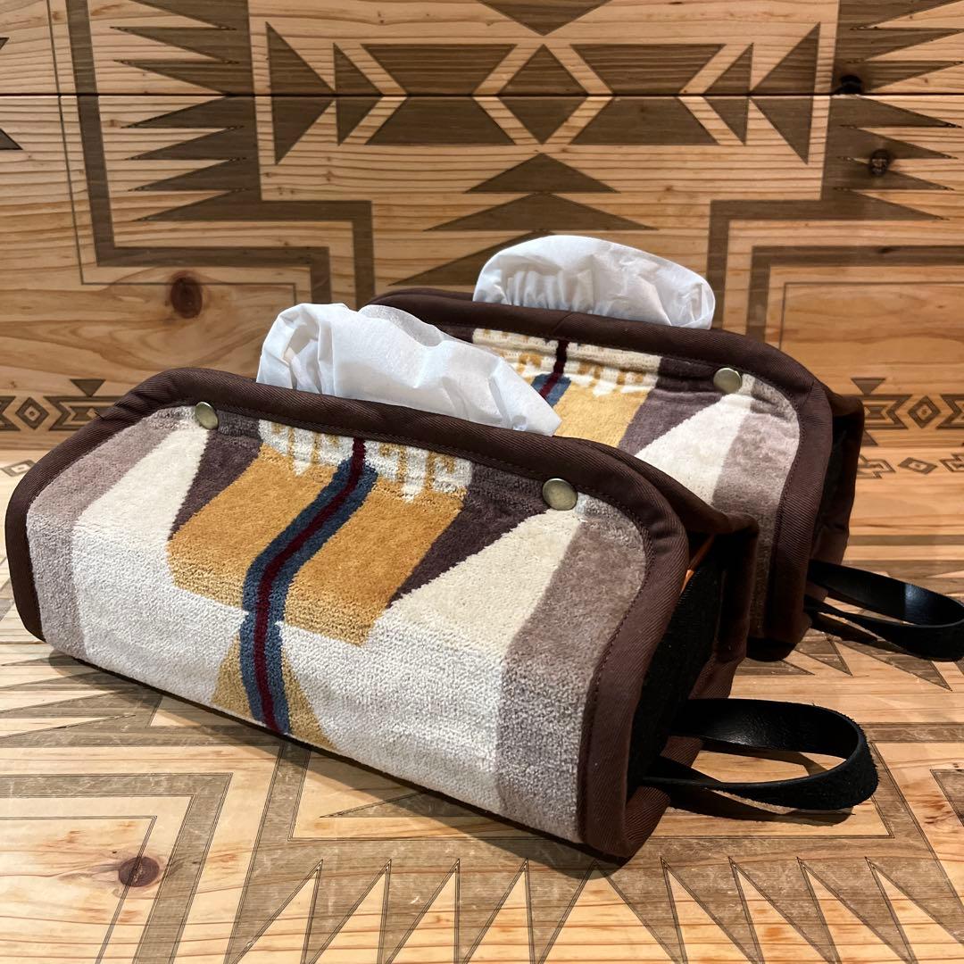 あるページ ペンドルトン クッションカバー リメイク 鍋つかみ 新品