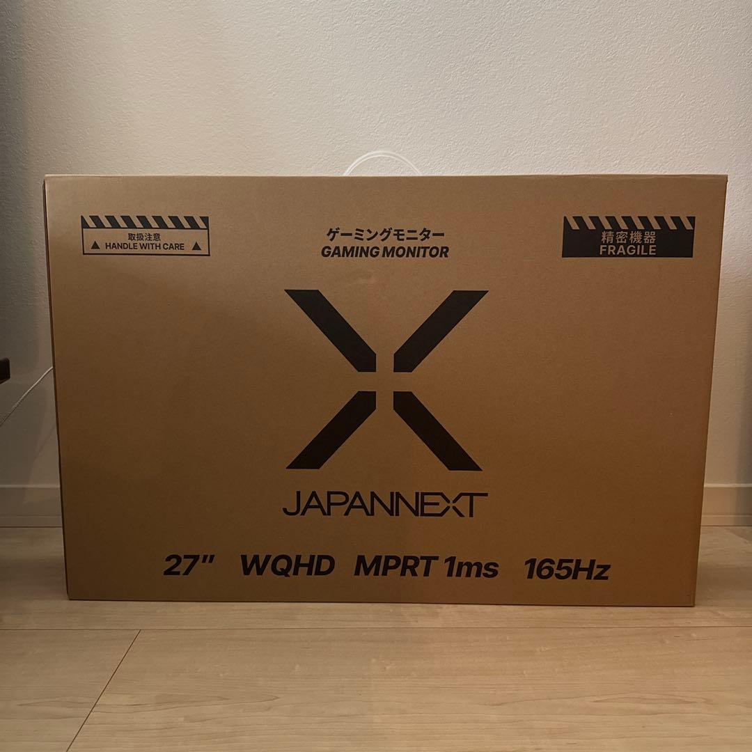 JAPANNEXT 27インチ ゲーミングモニター WQHD IPS 165Hz