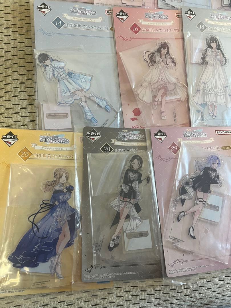 一番くじ アイドルマスター アクリルスタンド 20点　案内状　14点