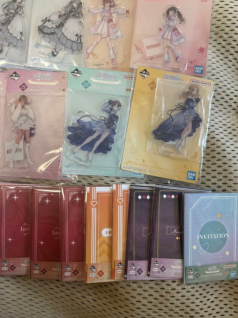 一番くじ アイドルマスター アクリルスタンド 20点　案内状　14点