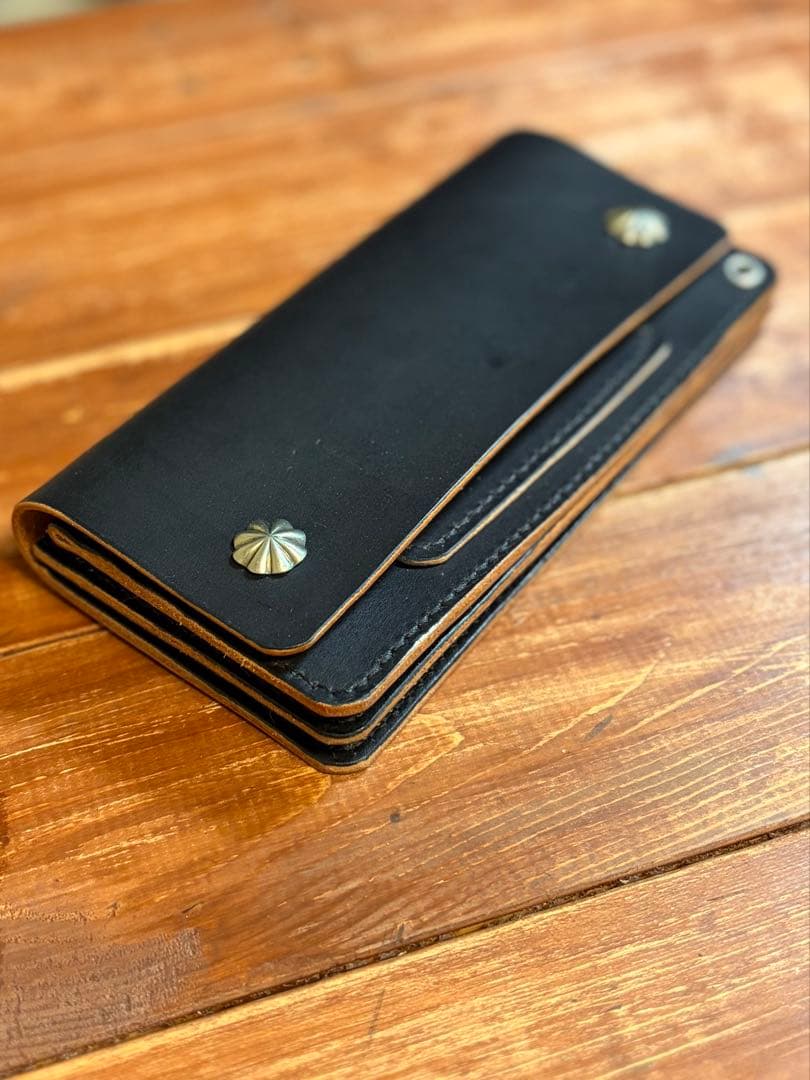 トラッカーウォレット TW-01 アポロコンチョカスタム 茶芯 手染め