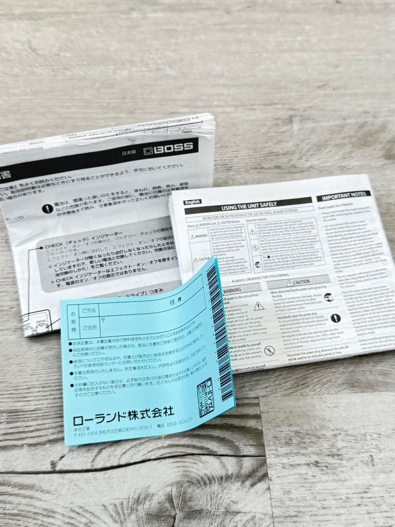 Roland OverDrive OD-1X ギターエフェクター