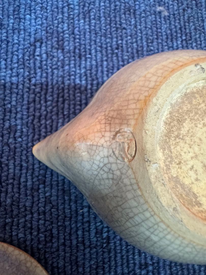 1582 萩焼　宝瓶1客　湯呑3客