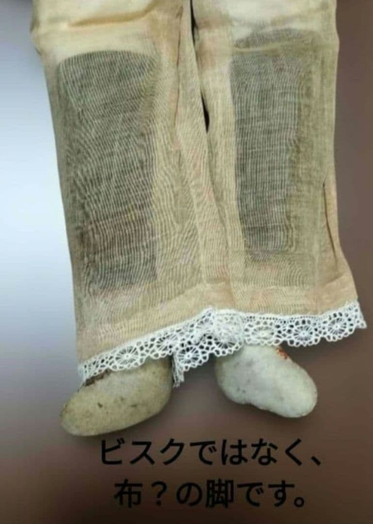 襤褸×アンティーク×40cm　チャイナヘッドドール　コレクター向け　金髪　人形