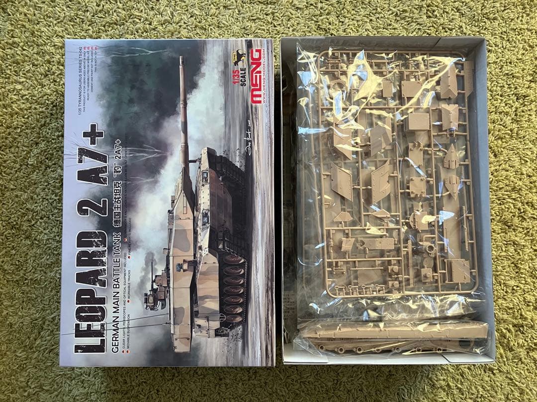 未組立新品 モンモデル　LEOPARD2A7+ ディティールアップパーツセット