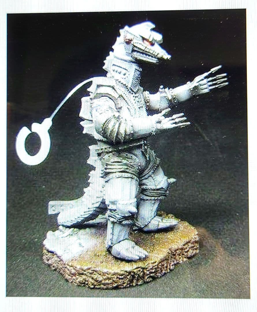 ゴジラ特撮大百科 DELUXE　メカゴジラ　錫合金 / レジン製　イワクラ