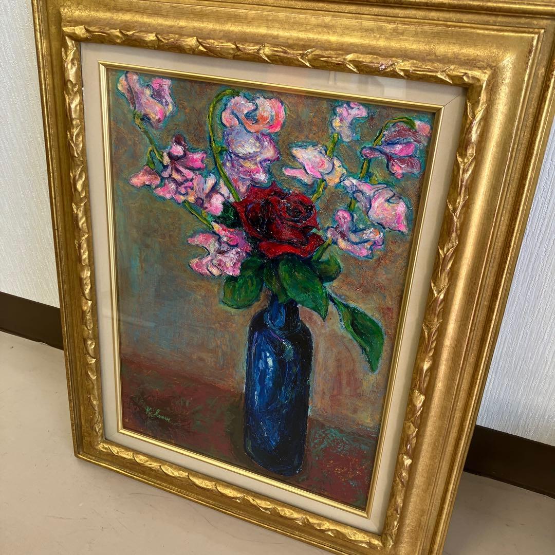 油絵　絵画　作者サイン入り