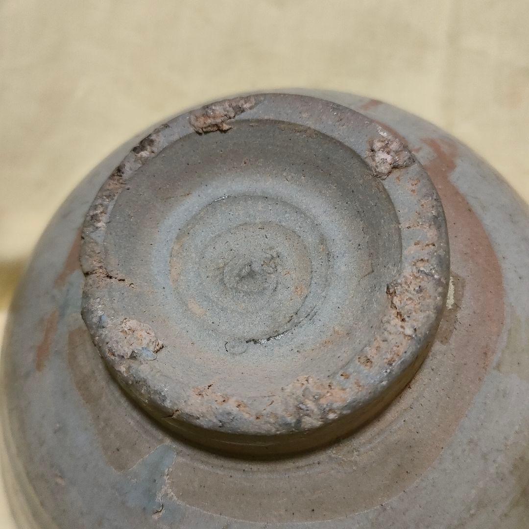 李朝　高麗　青磁茶碗　時代物　骨董アンティークNo.164