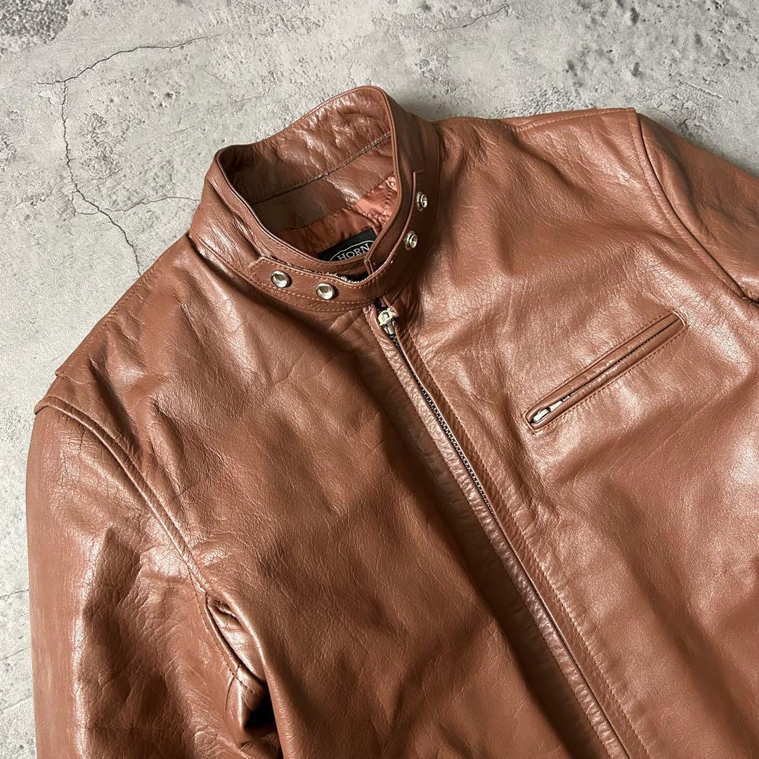 4L HORN WORKS シングルライダース ジャケット バッファローレザー