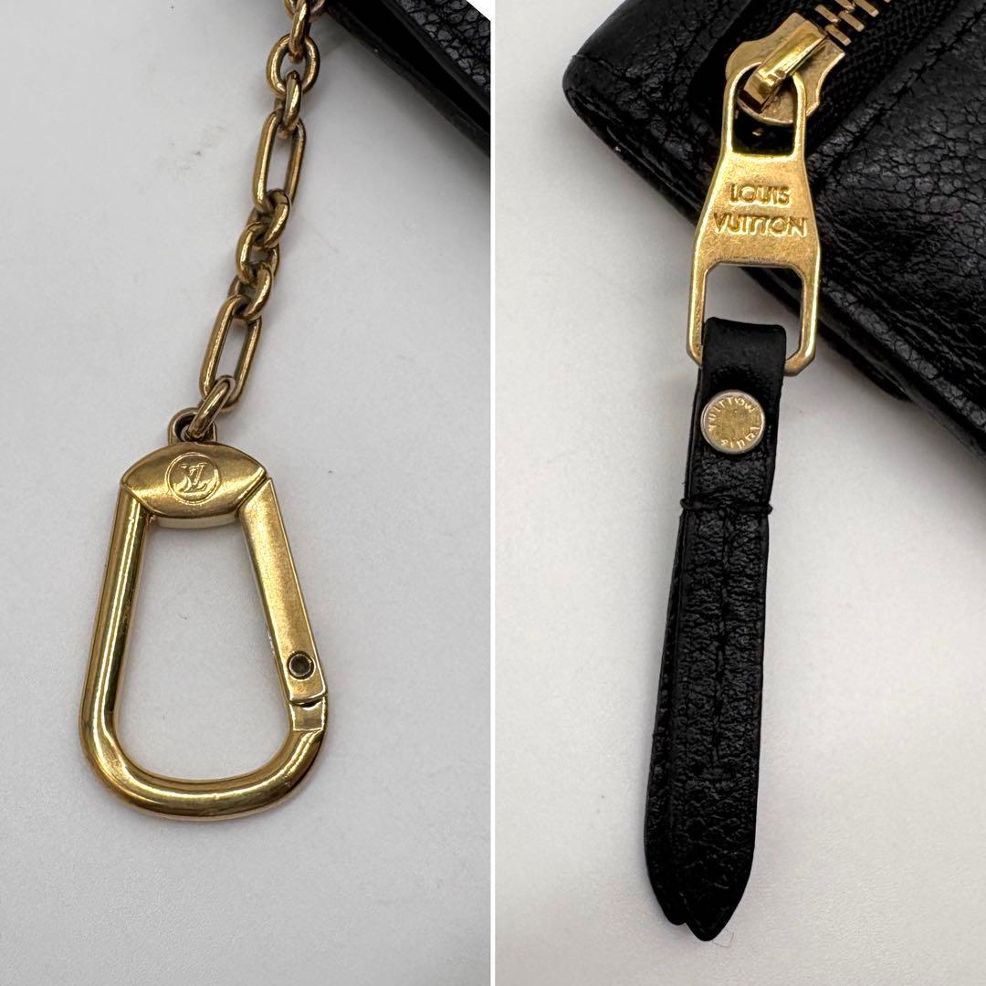 ルイヴィトン アンプラント ポシェットクレ ケース ブラック 黒