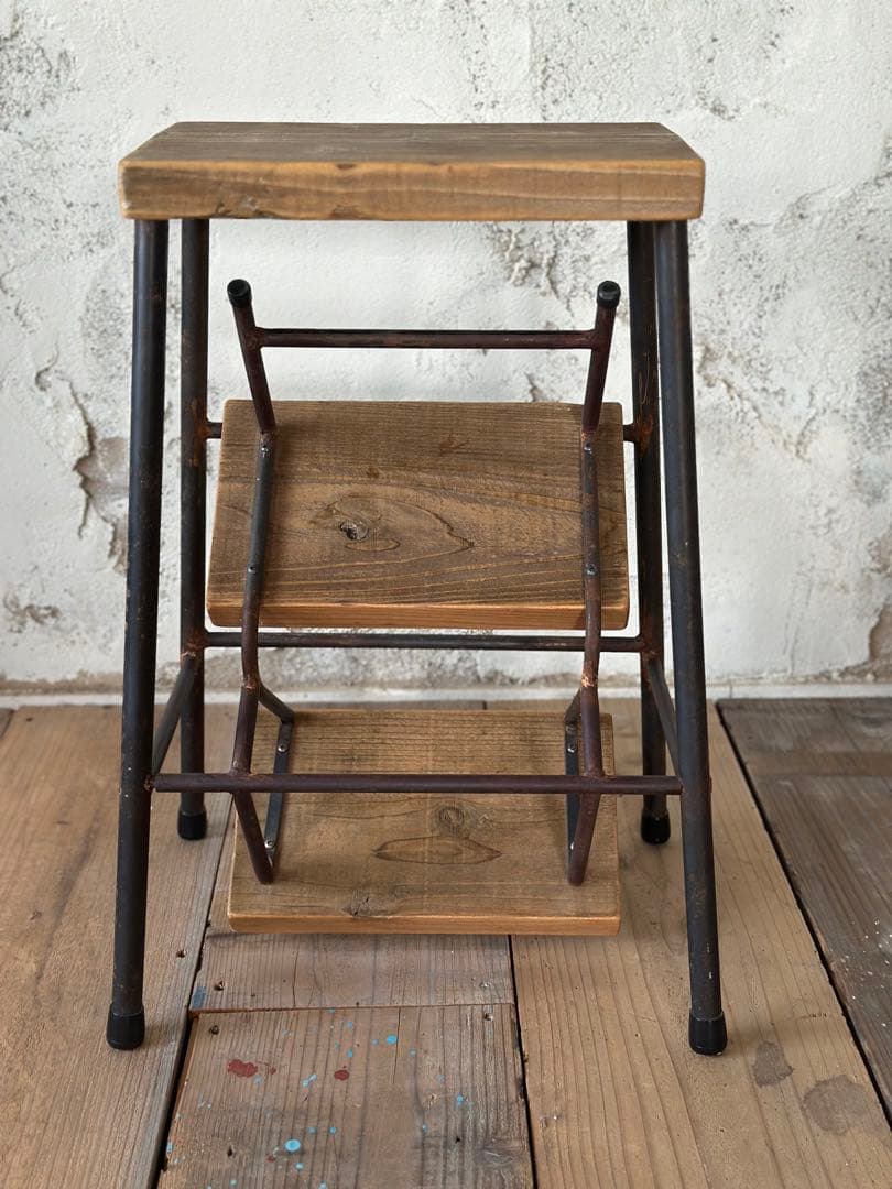 ✴︎最後の1台✴︎ ハンドメイド　ディスプレイステップラダー