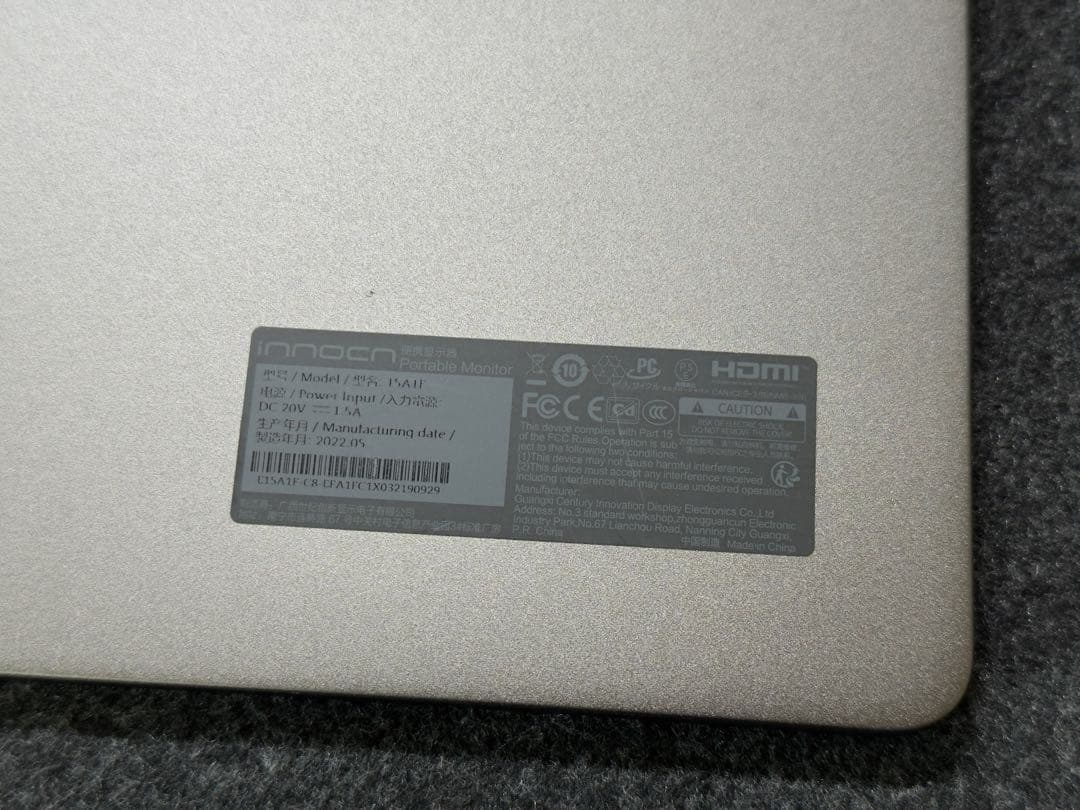 INNOCN OLED有機EL15.6 ポータブルモニター