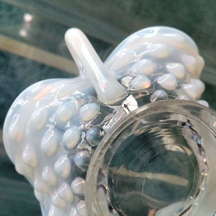 フェントン オパール  グラスプレート 美品です。ファイヤーキングお好きな方もー