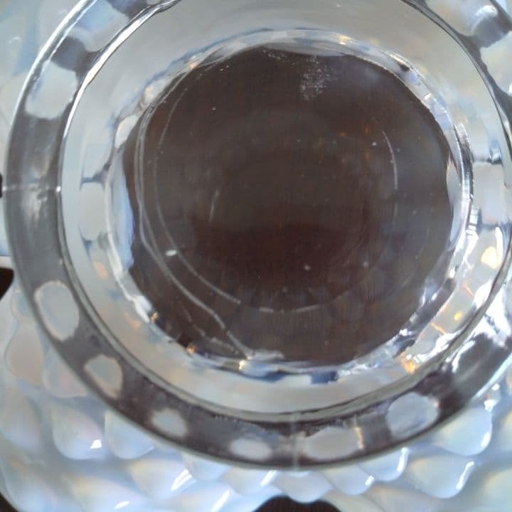 フェントン オパール  グラスプレート 美品です。ファイヤーキングお好きな方もー