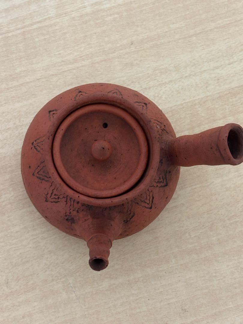 アンティーク　常滑焼　朱泥　不識庵　陶器急須