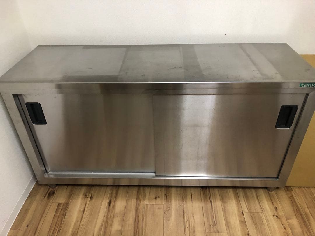 タニコーステンレス製収納キャビネット 2段