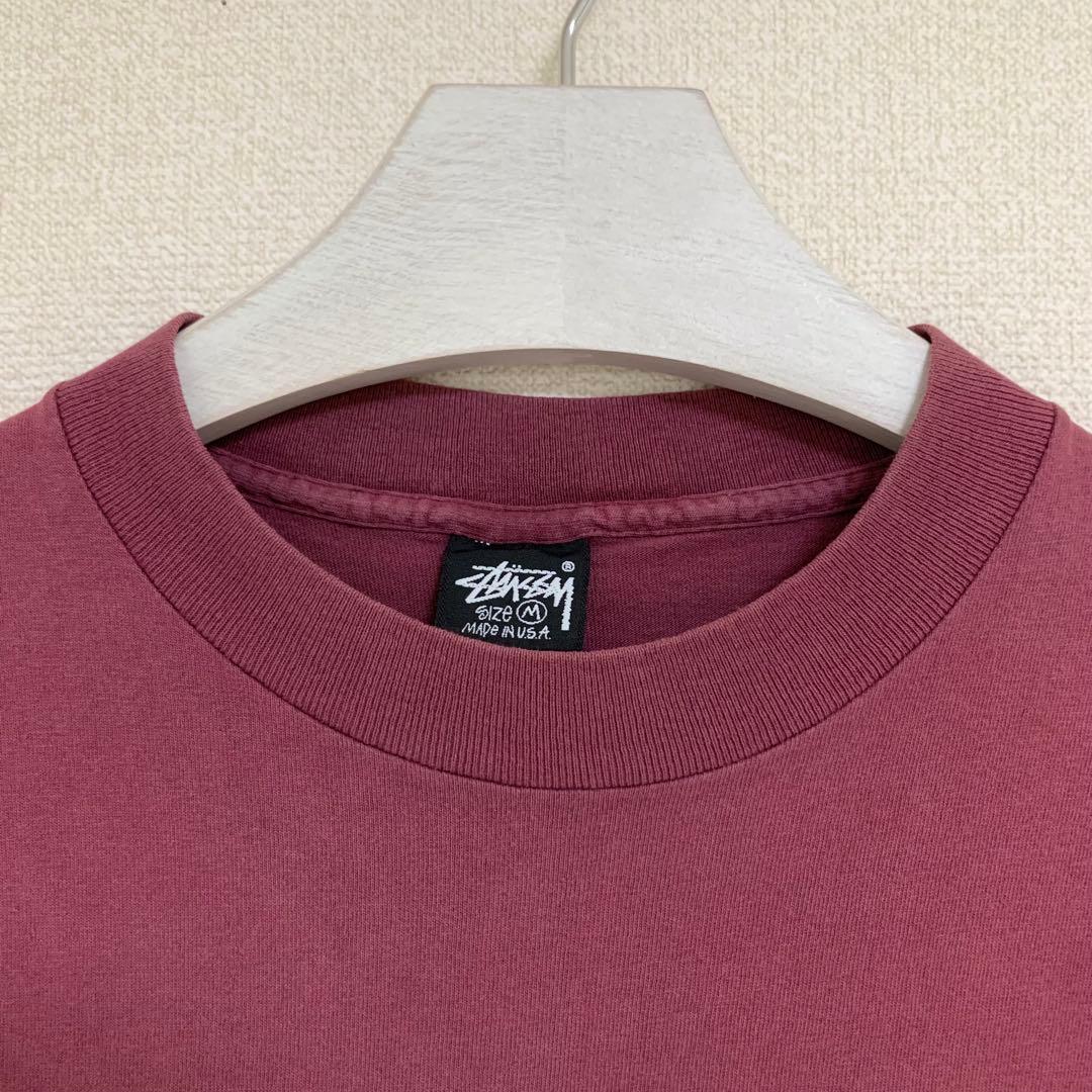 80s 後期 STUSSY 黒タグ USA製 BEAR TEE 美品 ベアー T