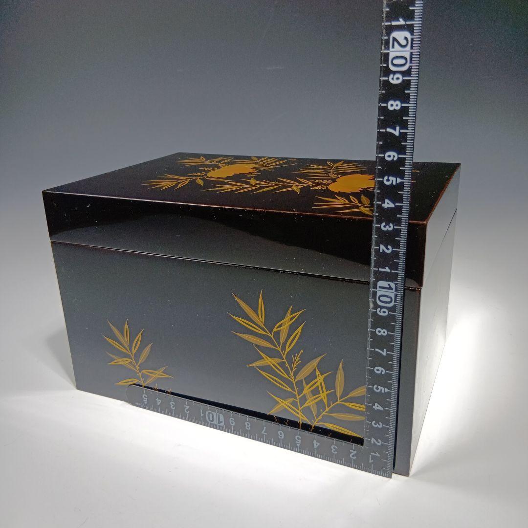 値下げ茶道具　利休茶箱一式　(塗師)多田桂寛　　 共箱　美品