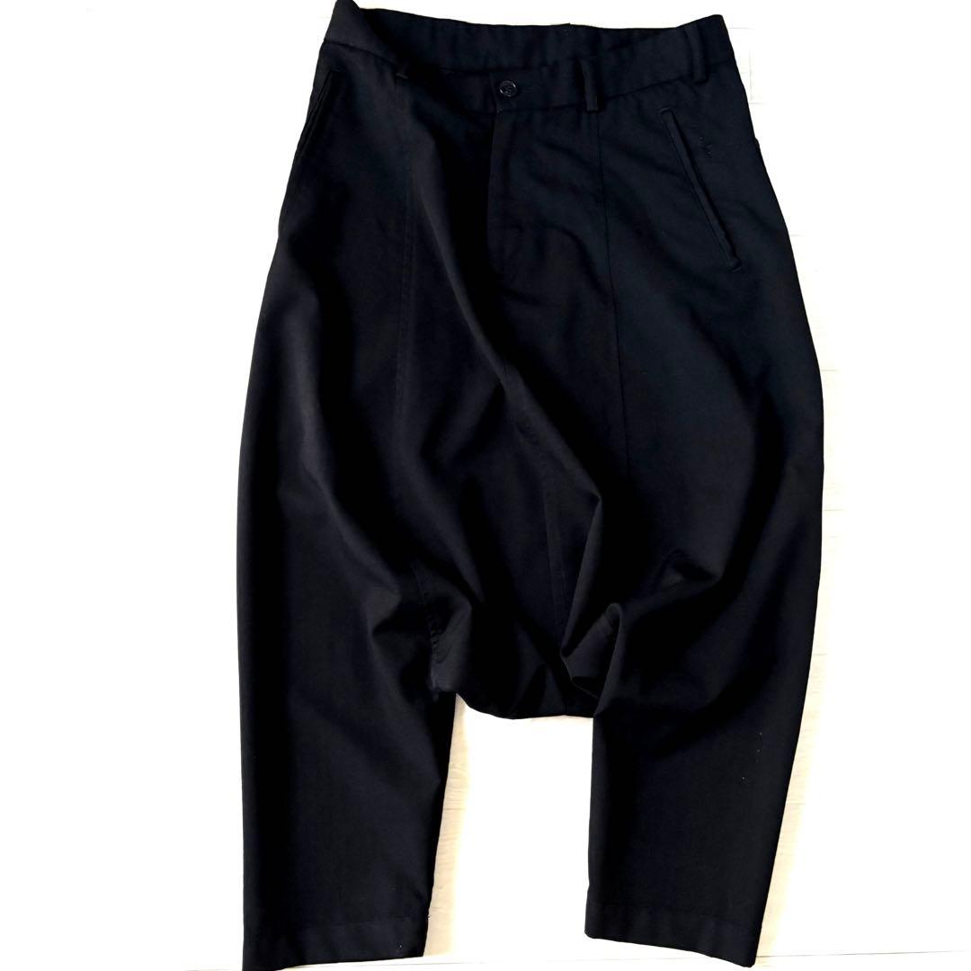 ブラック コムデギャルソン サルエルパンツ　日本製　薄手