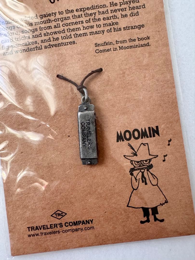 トラベラーズノート用 ピューターチャーム MOOMIN スナフキン ハーモニカ