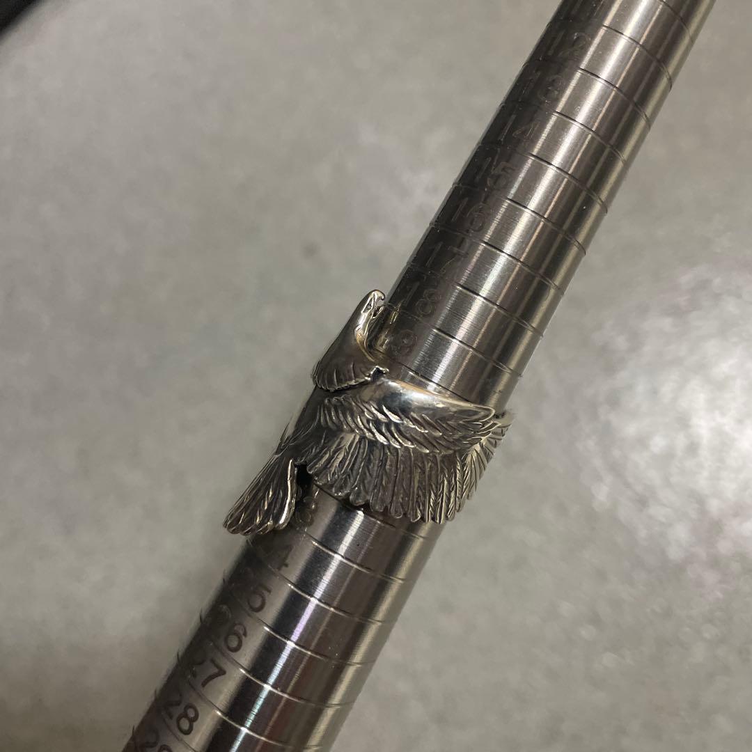 鷲見太郎　リング　銀製　(黒G100）