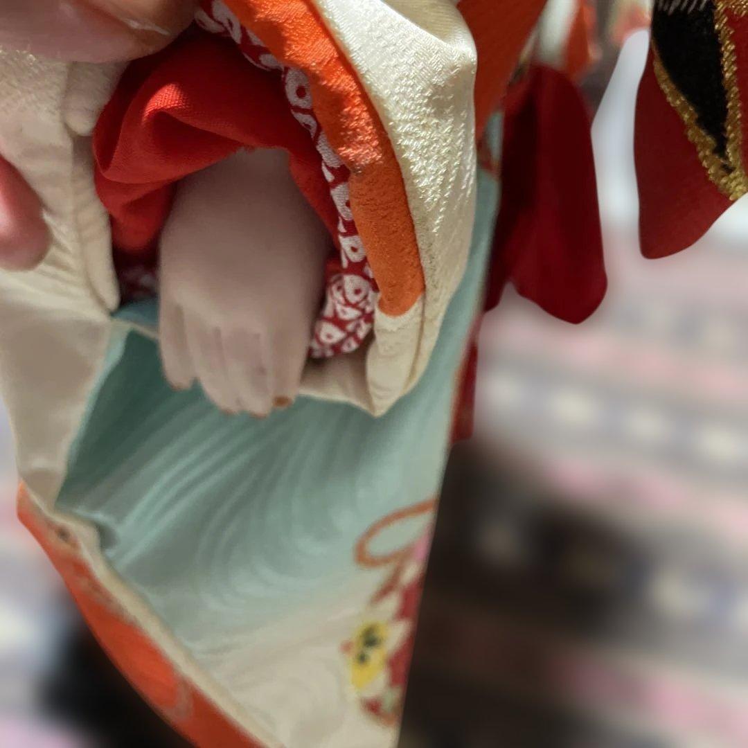 アンティーク・日本人形 市松人形 伝統的和装(着物を脱がせて作者確認済)