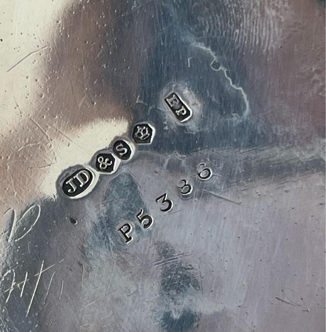 【極レア】英国 シルバー 純メッキ ビスケットバレル ビンテージ