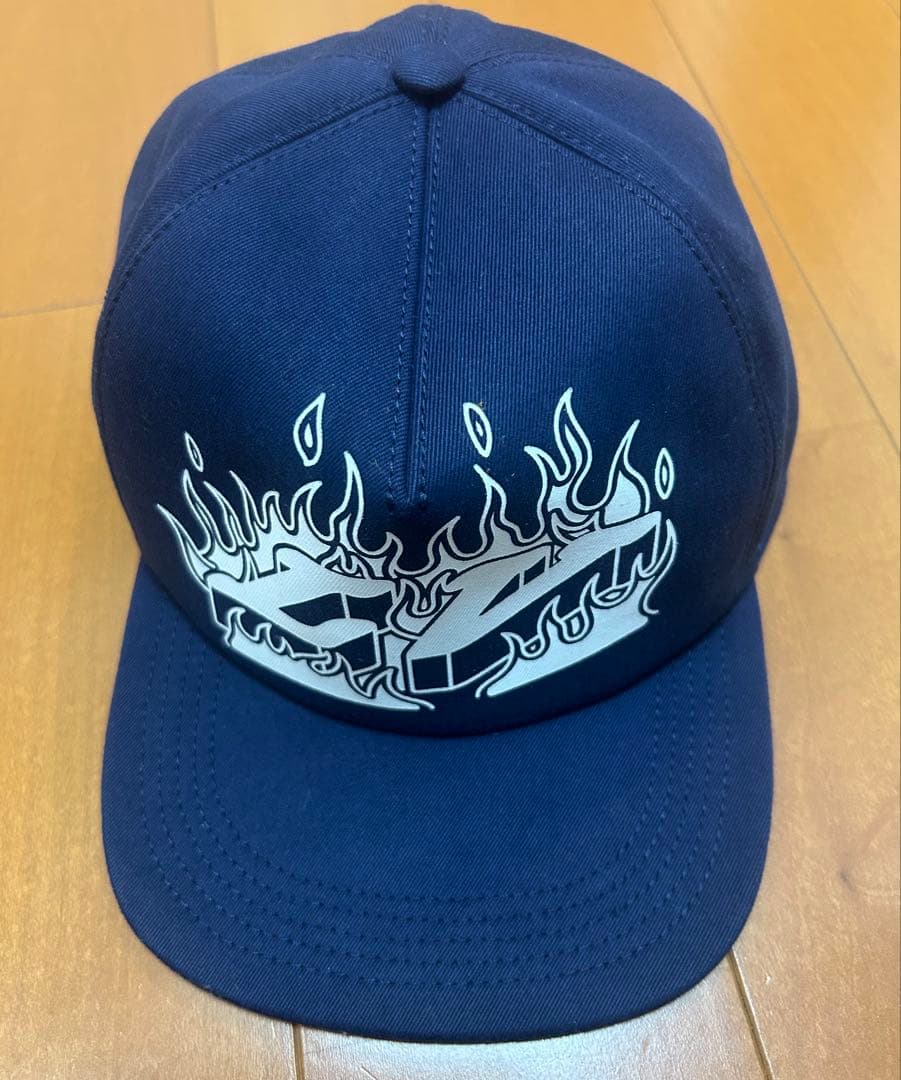 LOUIS VUITTON キャップ 60 ネイビー フレイム 炎 正規品