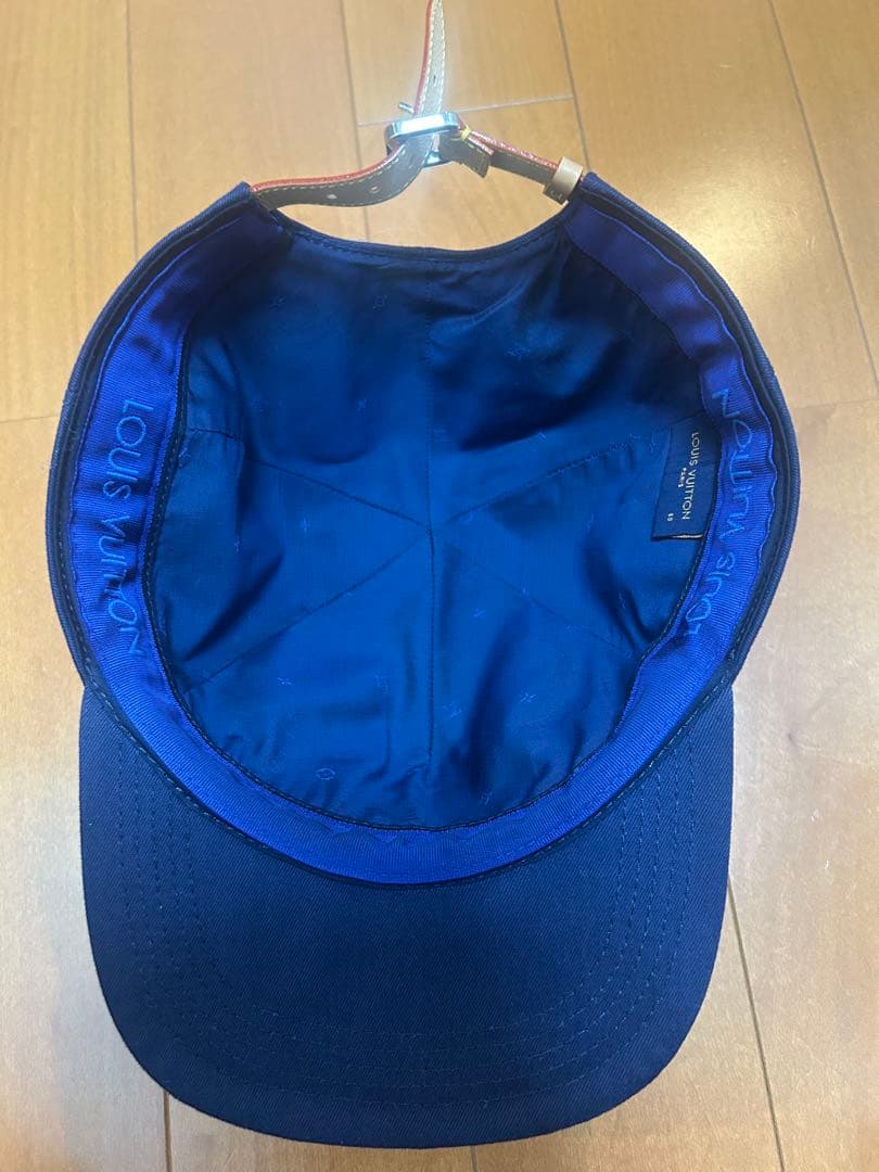 LOUIS VUITTON キャップ 60 ネイビー フレイム 炎 正規品