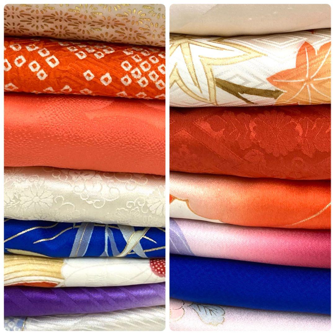 【TAMA屋】全て正絹 全て振袖 刺繍 絞り まとめ売り20点TM2543