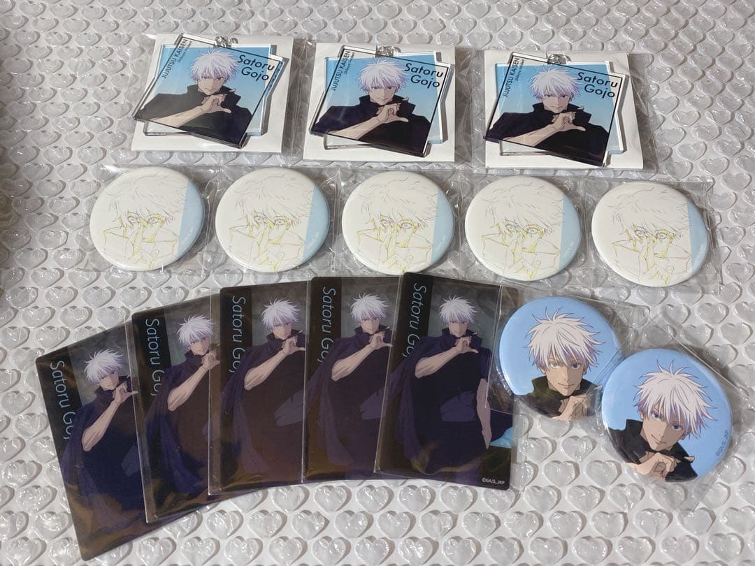 呪術廻戦展 渋谷事変 クリアカード アクリルキーホルダー 缶バッジ 五条