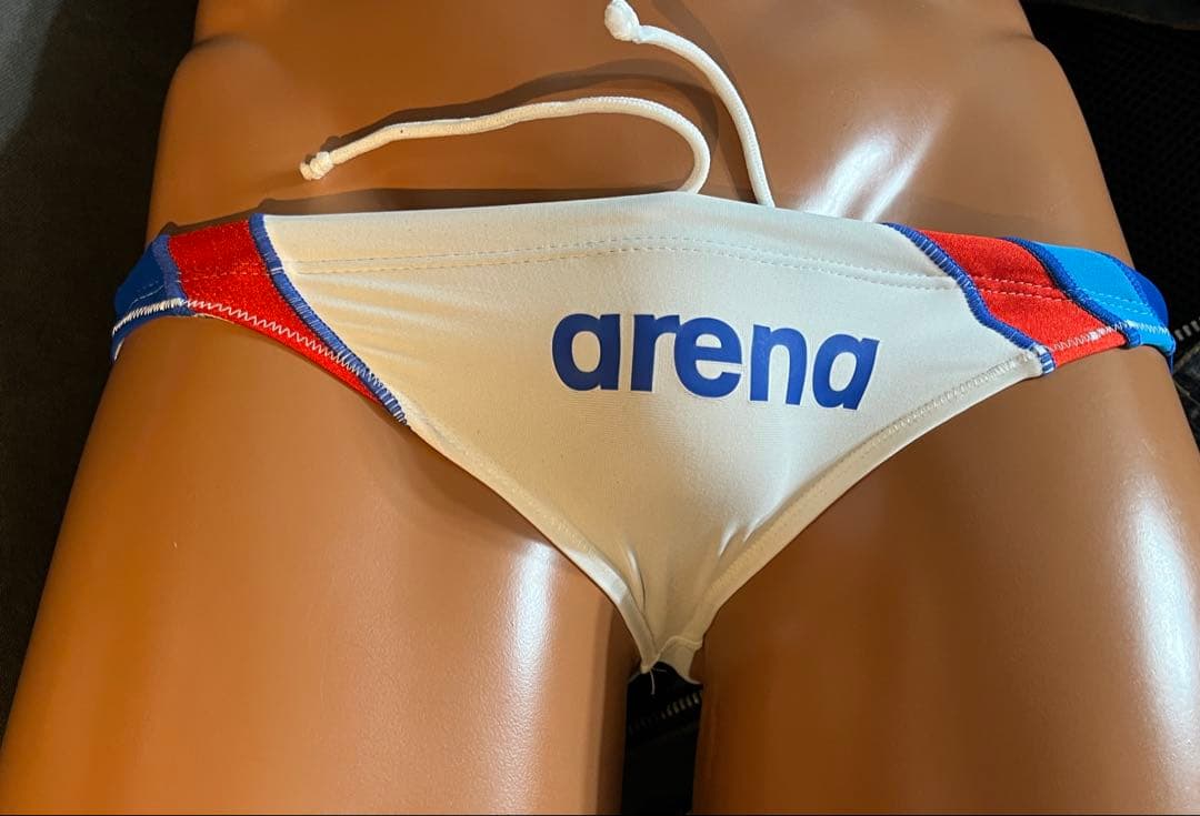 arena 競泳水着 ホワイトハンケツローライズ 競パン A25624L