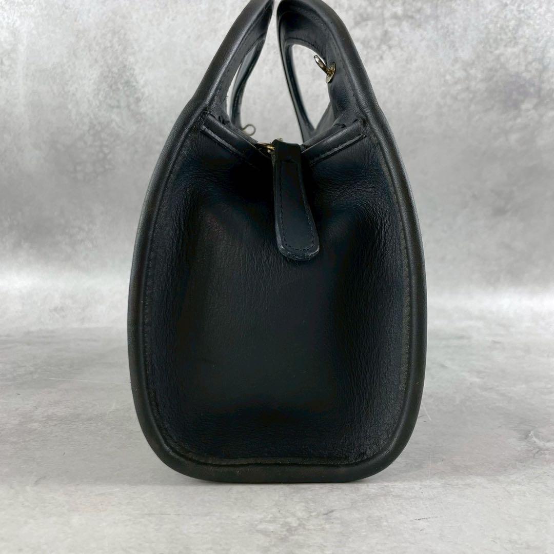 ✨美品✨オールドコーチ　ショルダーバッグ　2way ハーフムーン　レザー　黒