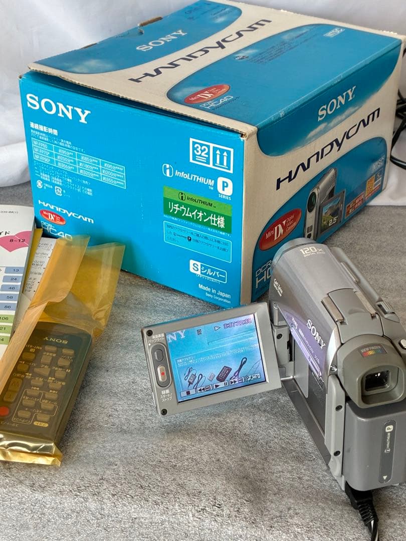 SONY DCR-HC40 ビデオカメラ 奇跡の箱入り未使用品