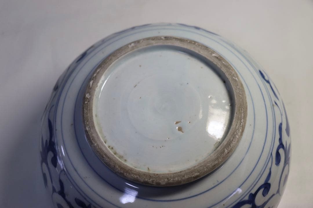 江戸　古伊万里　染付蓋物　アンティーク　送料込み1107