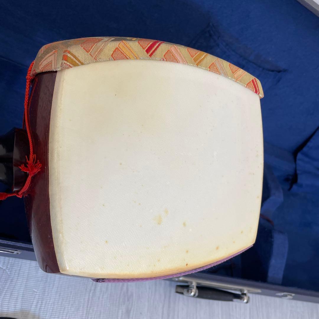 【ssx2673さま専用(<o>)】三味線　ケース 花柄カバー付き　付属品多数